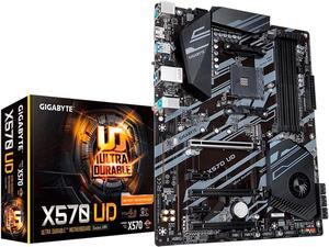 GIGABYTE X570 UD (AMD Ryzen 5000/X570/ATX/PCIe4.0/DDR4/USB3.2 Gen 1/Realtek ALC887/M.2/Realtek GbE LAN/Gaming Motherboard)
