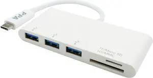 USB-C to 3 Port USB 3.0 Hub + SD/Micro SD Card Reader