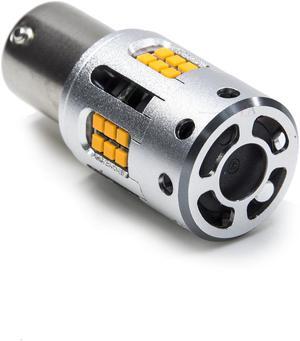 HYUGA LED Turn Signal Light Bulbs with Cooling Fan 1156 BAU15S CANBUS Anti-Hyper Flash (Amber/ Yellow)