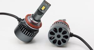 HYUGA H8 H9 H11 LED Headlight Bulbs 80W 9-36V 6000LM Yellow Amber 3000K