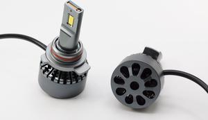 HYUGA 9012 LED Headlight Bulbs 80W 9-36V 6000LM Yellow Amber 3000K