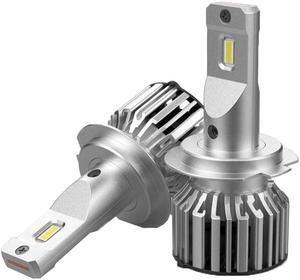 HYUGA 1 Pair Q3 H7 3055 LED Headlight Bulbs 60W 6000LM 6000k White Ultra Brightness for Focus MK2 MK2.5