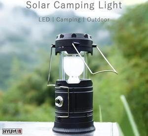 HYUGA Solar Retractable Camping LightLED Camping Light Outdoor Lighting COB White