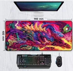 900x400mm Keyboard Mat Computer Mousepad Natural Rubber Desk Mat Gamer Pads