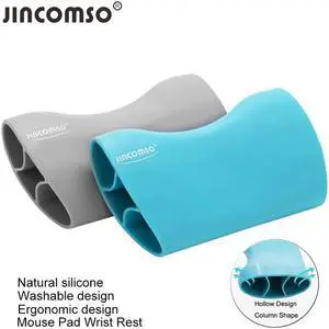 Silicon Gel Mouse Pad Wrist Rest Ergonomic Office Healthy Mouse Pad Non-slip Streamline Wrist Rest Support For Keyboard Laptop