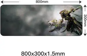 80X30cm Anti-slip Rubber Mat Locking Edge For PC Laptop Warframe Gaming Mouse Pad XL Large Desktop Mousepad