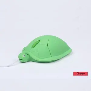 Sovawin Mini Cute Kawaii Tortoise Wired Mouse 2.0 USB 3D Animal Computer Gamer Mouse Optical Mice 1200DPI For Notebook PC Laptop