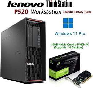 Lenovo P520  ThinkStation PC(Fast 3.70Ghz@4.50Ghz/32GB Ram/256.0GB SSD/Nvidia P1000  5K/Windows 11 Pro)