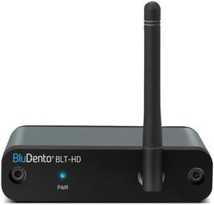 BluDento BLT-HD, Bluetooth v5.0 Music Receiver True HiFi Long Range, aptX HD & LDAC, BUILT-IN Burr Brown DAC, for Streaming Audio to Any A/V Receiver, Powered Speaker, Amplifier