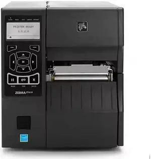 ZT410 4" Industrial Thermal Transfer Label Printer, LCD, 300 dpi, Serial, USB, 10/100 Ethernet, Bluetooth 2.1/MFi, USB Host, EZPL, XML Support, US Cord