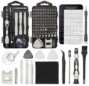 STREBITO Precision Screwdriver Set 124-Piece Electronics Tool Kit with 101 Bits Magnetic Screwdriver Set for Computer, Laptop, Cell Phone, PC, MacBook, iPhone, Nintendo Switch, PS4, PS5, Xbox Repair