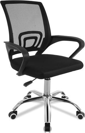Black Metal Ergonomic Design Office Chair Gaming Chair,Adjustable Height With Heavy Duty Metal Base and Casters