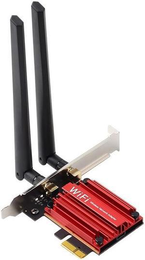M.2 To PCI Express Wifi Wireless Adapter Converter NGFF M.2 WiFi Bluetooth Card with 2x Antenna For I-ntel AX210 AX200 9260 8265