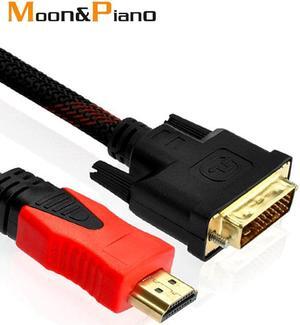 High Speed HDMI to DVI 24+1 pin adapter cables Male to Male Adapter Video Cable 1080P 3D HDMI cable for LCD DVD HDTV XBOX