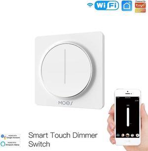 WiFi Smart Touch Light Dimmer Switch Touch Timer Brightness Memory Smart Life/Tuya APP Remote Control Work with Alexa Google