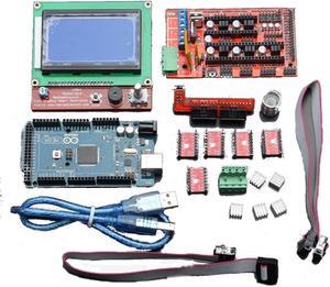 LCD 12864 RAMPS 1.4 Board 2560 R3 Control Board A4988 Driver Kit For 3D Printer
