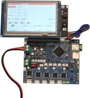 2 Wifi V1.04 Cloned DuetWifi Advanced 32 Bit Electronic Mainboard With 7 inch PanelDue Touch Screen Controller For 3D Printer