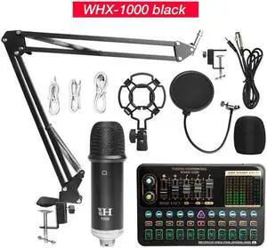 WXH1000 MicrophoneV10XPRO Professional Sound Card Recording Condenser Microphone kit with Shock Mount