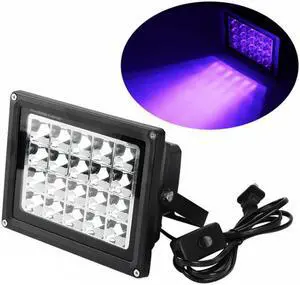 Black Case EU/US Plug High Power UV LED Resin Curing Light 200W Light Source for SLA DLP UV Resin 3D Printer Only