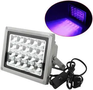 20W 20Number of Lamp Beads High Power UV LED Resin Curing Light for SLA DLP UV Resin 3D Printer Only White EU Plug