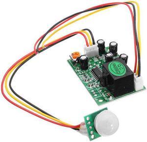 DC 12V 50uA 3-Wire Human Body Induction PIR IR Pyroelectric Infrared Sensor Module Relay Control Out