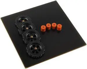 220*220mm Crystal Lattice Glass Platform + 4pcs Hand Nut + 4pcs 16mm Silicone Column for Reprap Prusa i3 3D Printer CR-20/Anet A8/Tronxy XY-2