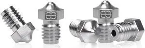 4Pcs0.4MM Phaetus V6 Nozzle for Copper Plating V6 Hotend Extruder 1.75MM Filament Suit Prusa I3 MK3 3D Printer