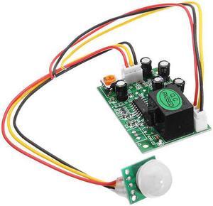3pcs DC 12V 50uA 3-Wire Human Body Induction PIR IR Pyroelectric Infrared Sensor Module Relay Control Output Sensing Distance 3-5m Load Capacity 100W High Level / Low Level