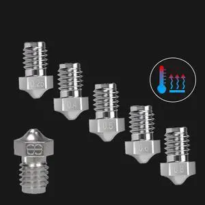 0.25/0.4/0.5/0.6/0.8MM Phaetus V6 Nozzle for Copper Plating V6 Hotend Extruder 1.75MM Filament Suit Prusa I3 MK3 3D Printer