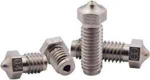 Plated Copper Nozzle 1.75mm V6 0.25/0.4/0.5/0.6/0.8mm Temperature resistance 500C for 3D Printer