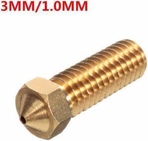 4 Size Brass Nozzle 3.0mm/1.75mm ABS/PLA Filament Extruder Nozzle For 3D Printer