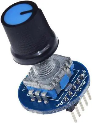 Encoder Module Board for Arduino Brick Sensor Development Round Audio Rotating Potentiometer Knob Cap EC11