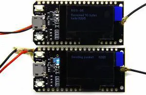 2PcsTTGO LORA32 915Mhz ESP32 LoRa OLED 0.96 Inch Blue Display bluetooth WIFI ESP-32 Development Board Module With Antenna