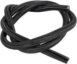 1M Length Flame-retardant Nylon Braided Mesh Tube PET Snakeskin Telescopic Mesh Tube Machine Wire Protection Tube 10mm