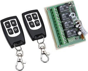 12V 4CH Channel 433Mhz Wireless Remote Control Switch With 2 Transmitter