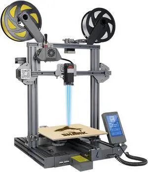 SC-10 SHARK V2 3D Printer 235*235*265mm Print Size Support Laser Engraving/Dual Color Print With 4.3inch Movable Screen/8 Languages Translate