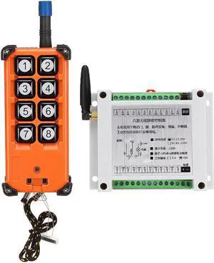 8CH Channel Wireless Remote Control Switch Industrial DC12-36V AC220V Wireless Receiving Controller
