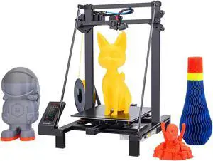 LK5 Pro 3D Printer Kit 300x300x400mm Print Size Lattice Glass Equipped/TMC2208 Ultra Quiet Drive/Silent Motherboard/Open Source/90% Pre-assembled/Double Diagonal Ties