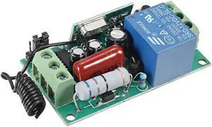 AC220V 1CH Learning Type Wireless Remote Control Switch Lamp Access Control Switch Controller with Shell