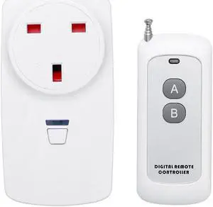 AC85V-250V Wireless Remote Control Socket UK Standard Socket with Smart Remote Controller