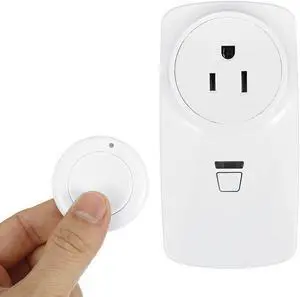AC85V-250V Wireless Remote Control Socket US Standard Socket withSticker Circular Remote Controller