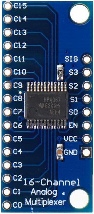 Smart Electronics CD74HC4067 16-Channel Analog Digital Multiplexer PCB Board Module