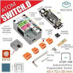 ATOM HUB SWITCH Kit Intelligent Switch Bi-Directional Control Programable Industrial Scenarios