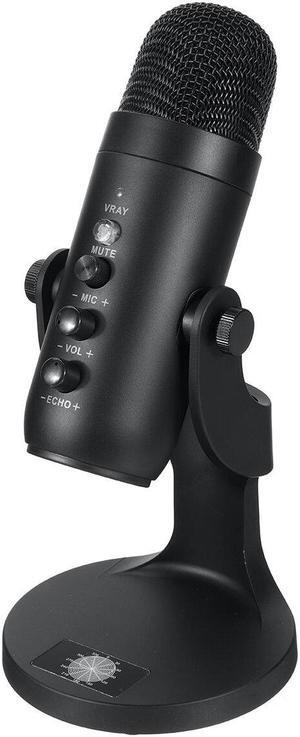 MU-900 USB Condenser Microphone Stand Gaming Streaming Podcasting Recording for Computer USB PC Headphone