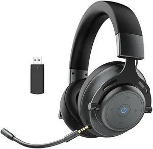 BT60-X 2.4GHz Wireless Gaming Headphones 7.1 Surround Sound Gaming Headsets with Removable Microphone for PC for PS4 for Switch