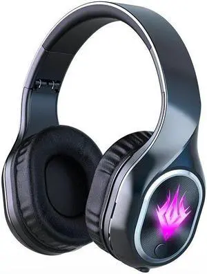 T2 bluetooth 5.2 Wireless Game/Music Mode Foldable Gaming Headphone RGB Magic Lights 3D Stereo HiFi Headsets With Mic