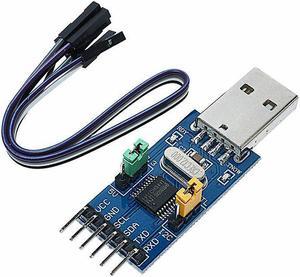 CH341T V3 2 IN 1 Module 3.3V 5V USB to I2C IIC UART USB to TTL Single-Chip Serial Port Downloader