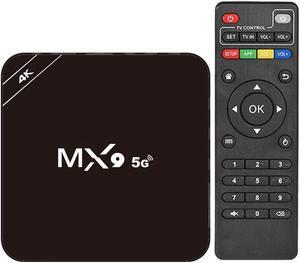 MX9 Rockchip RK3228A Quad-core 4GB RAM 64GB ROM 2.4G 5G Dual-band WiFi Android 10.1 4K@60fps HD H.265 Smart TV Box