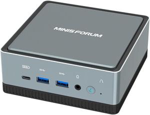 Minisforum U820 Mini PC 16GB DDR4 512GB SSD Intel Core i5-8279U Processor Quad Core Windows 10 Pro Dual Band Wi-Fi Bluetooth Support 1000M 2500M LAN 4K Output