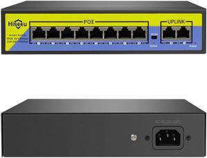 POE-X1010B 48V 10 Ports POE Switch with Ethernet 10/100Mbps IEEE 802.3 for IP CCTV Security Camera System